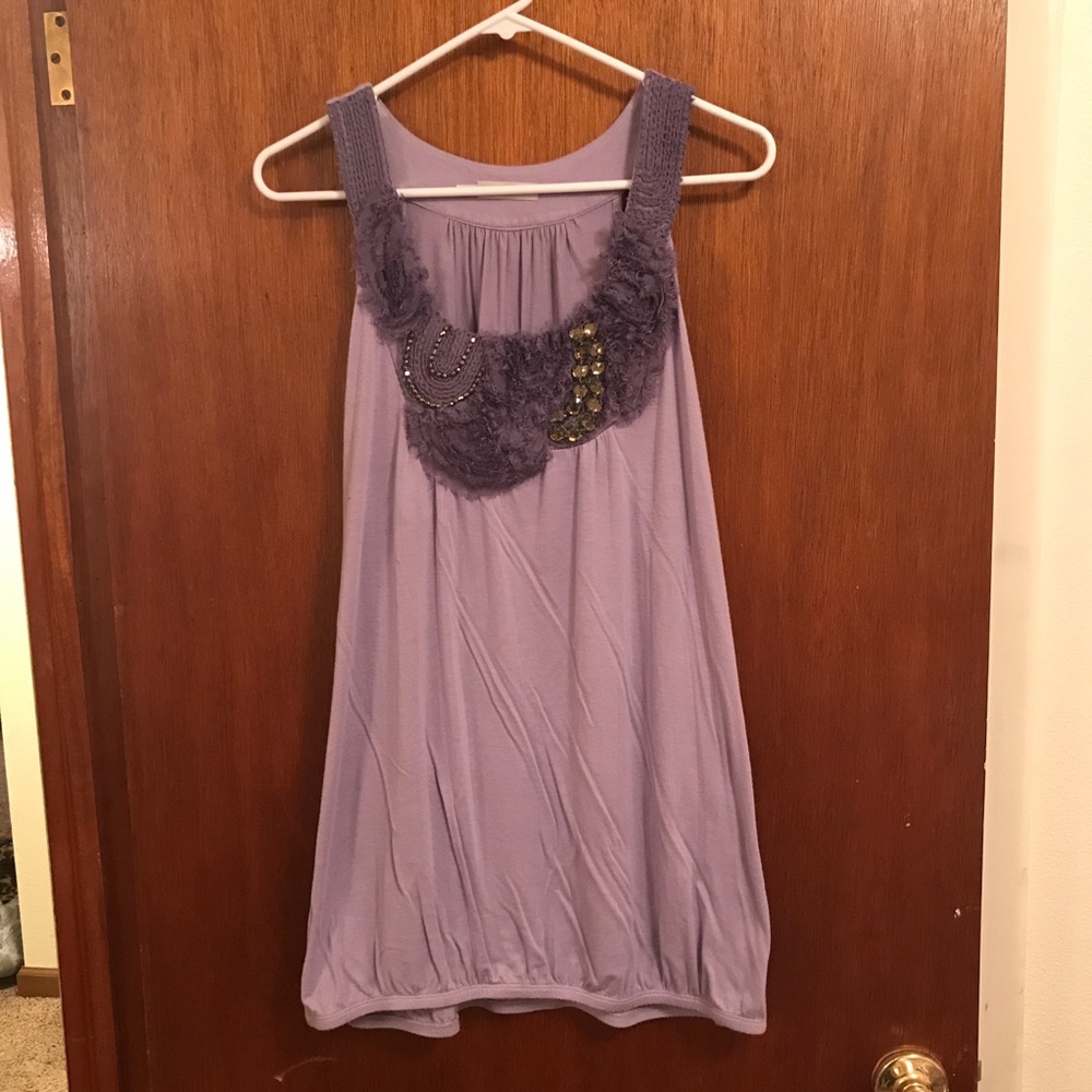 Maurice’s Plus Size Purple Tank with Gems